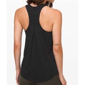 Lululemon Size 14 Love Tank Pleated Black